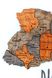 Дерев'яна мапа України "Вулканічний пил", багатошарова Standart КУ-03-2XS  фото 6