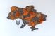 Дерев'яна мапа України "Вулканічний пил", багатошарова Standart КУ-03-2XS  фото 3