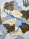 Деревянная Многослойная карта Украины "Каменний лес"  River 250&times;165см фото 4 &mdash; Karta-Ukrainy.com.ua