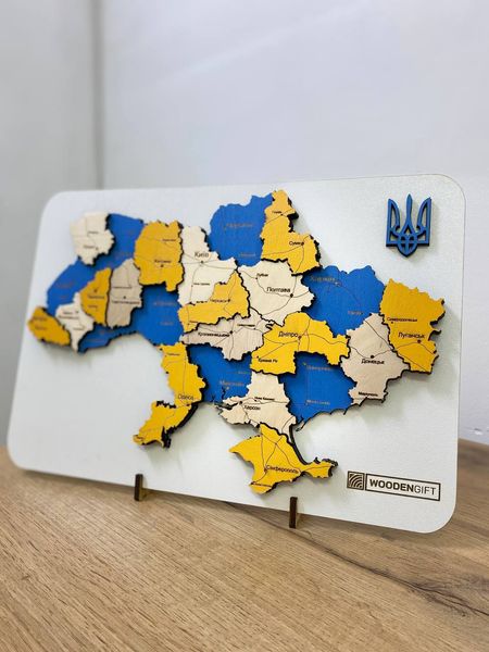 Карта України настільна багатошарова "Патріот" 32х22 см фото — Karta-Ukrainy.com.ua