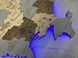 Дерев'яна карта України з підсвіткою "Кам'яний ліс", багатошарова Travel КУ-09-4XS-P фото 7