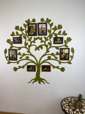 Сімейне дерево з фоторамками "Подих весни" 130х140см фото — Karta-Ukrainy.com.ua