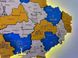 Дерев'яна карта України з підсвіткою "Патріот", багатошарова Travel КУ-04-4XS-P фото 8