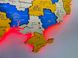 Дерев'яна карта України з підсвіткою "Патріот", багатошарова Travel КУ-04-4XS-P фото 6
