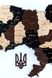 Дерев'яна карта України "Лате макіато", багатошарова Standart КУ-07-2XS  фото 8